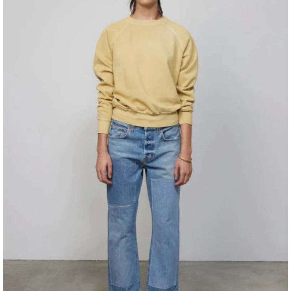 B Sides Marcel color blocked patch Jean 30